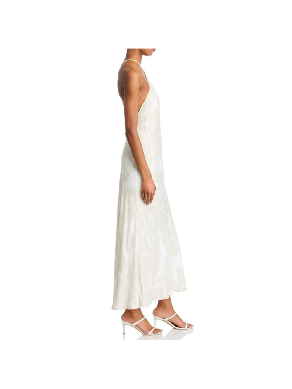 FARM Rio Off White Maxi Dress with Floral Print and Beaded Neck Strap - Picture 5 of 7